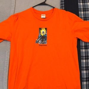 Supreme orange ghost rider tee. *WORN ONCE*